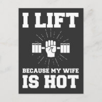 Husband Workout Lifting Ehefrau ist heiß