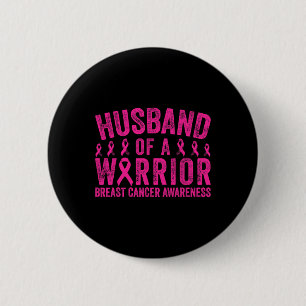 Husbynd eines Brustkrebs-Kriegers Button