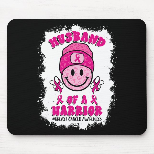 Husbynd eines Brustkrebs-Kriegers Mousepad (Vorne)