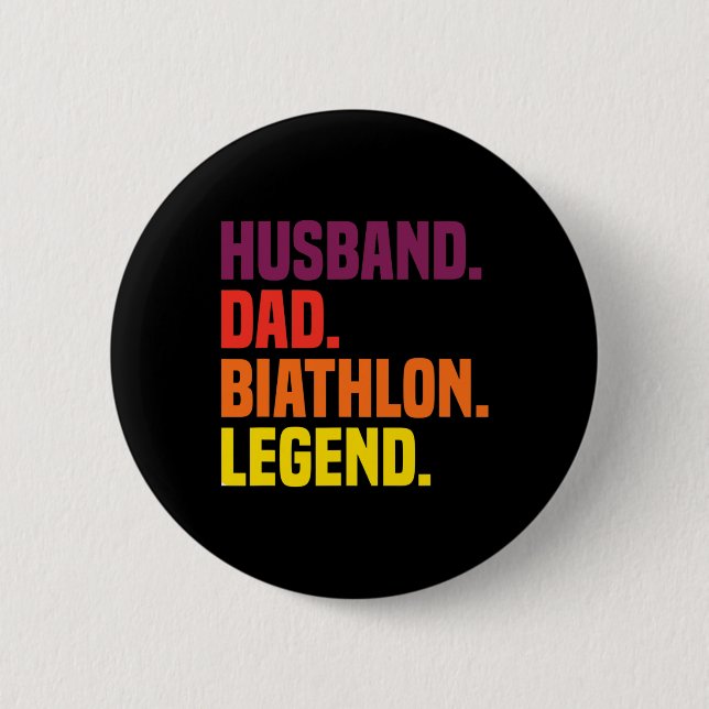 Husbynd Vater Biathlon Legend Button (Vorderseite)