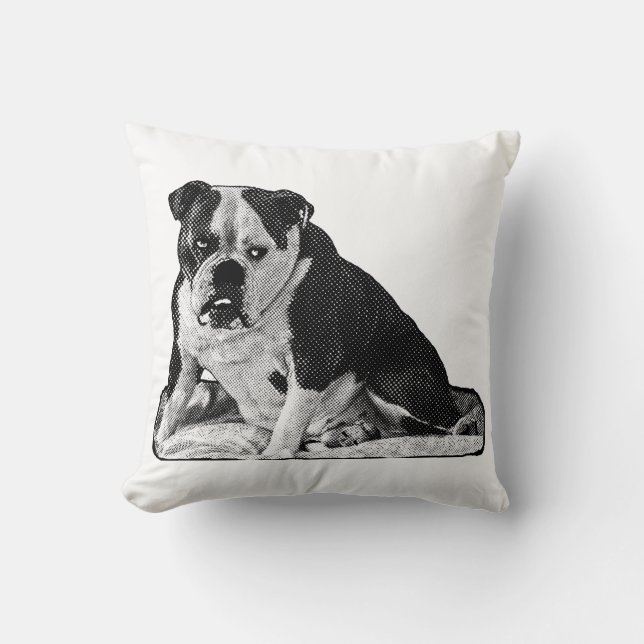 Hush Hour, Bulldog-Stimmung Kissen (Vorderseite)