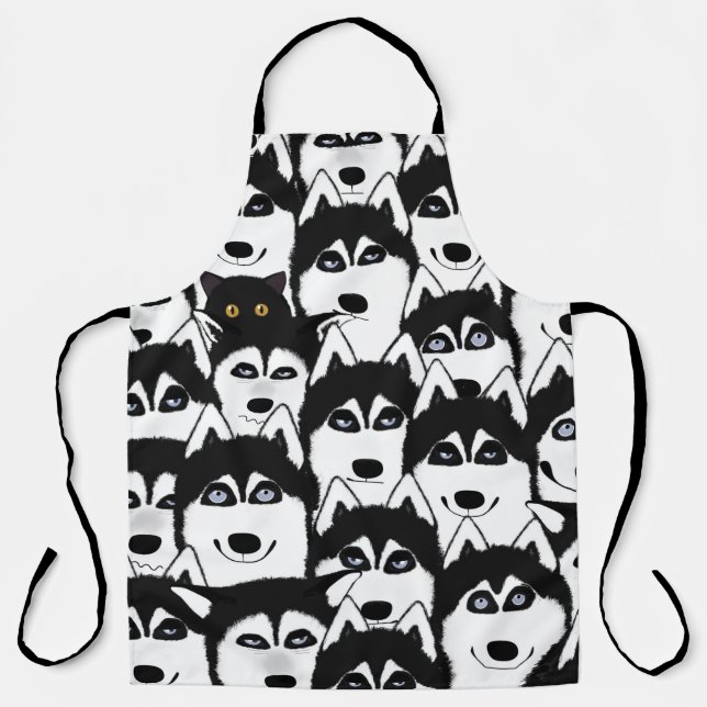Huskies Bereits Print-Schürze Schürze (Vorderseite)