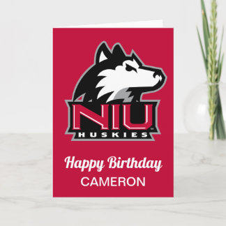 Huskies im Norden Illinois | Geburtstag Karte
