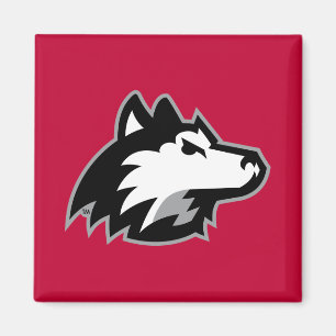 Huskies im Norden Illinois Magnet