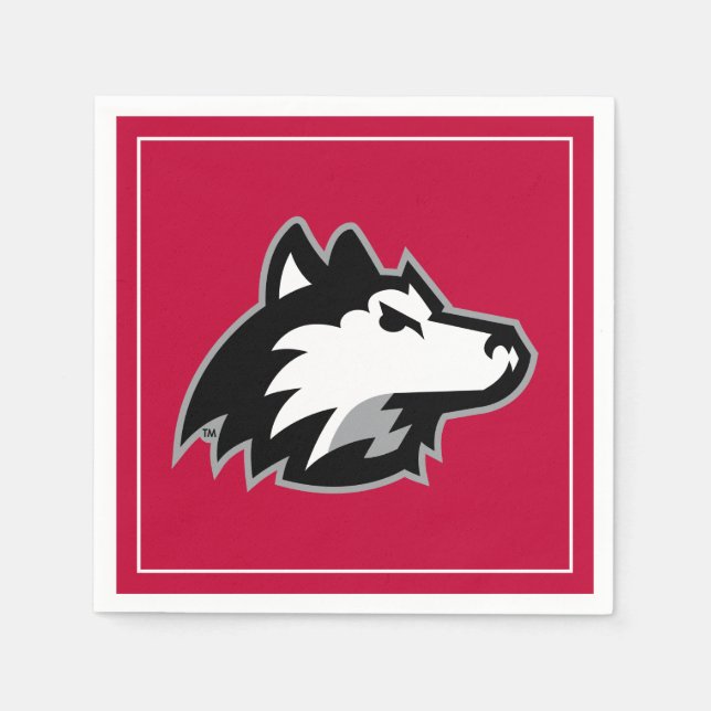 Huskies im Norden Illinois Serviette (Vorderseite)