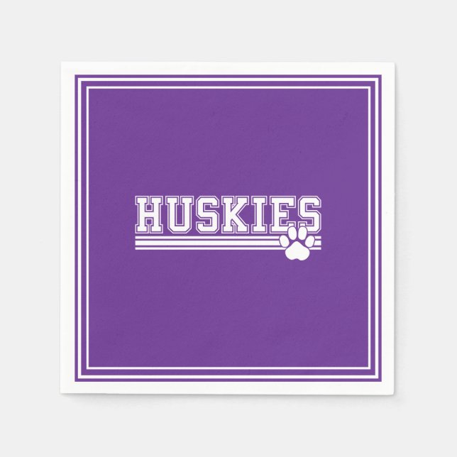 Huskies Paper  Napkins Serviette (Vorderseite)