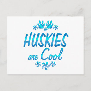 Huskies sind Cool Postkarte