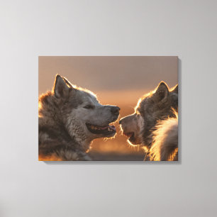 Huskieses Hunde Fotografie Leinwanddruck