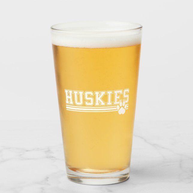 Huskieses Paw Ber Glas (Vorne (Gefüllt))