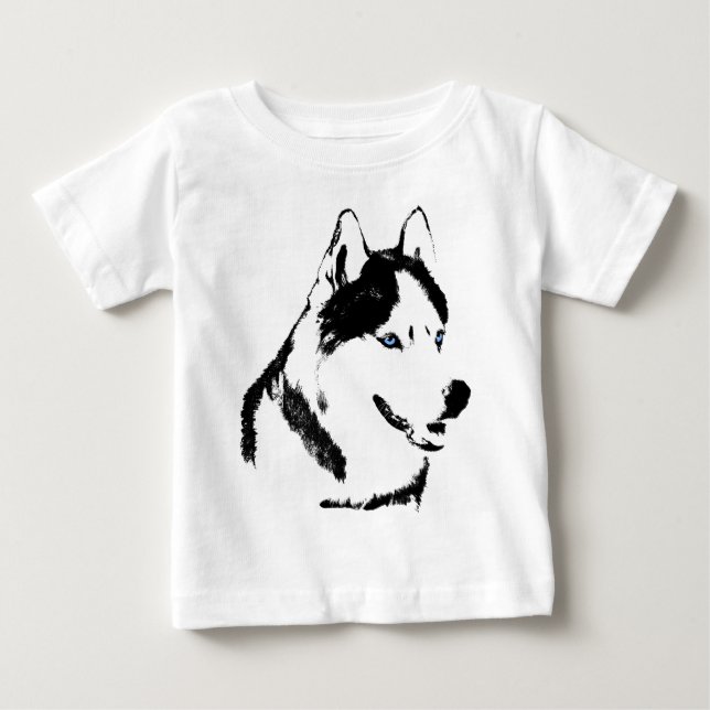 Husky Baby Tootoo One Stück Malamute Husky Dress Baby T-shirt (Vorderseite)