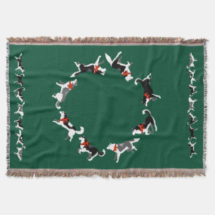 Husky Blanket Holiday Husky Dog Throw Blankets Decke