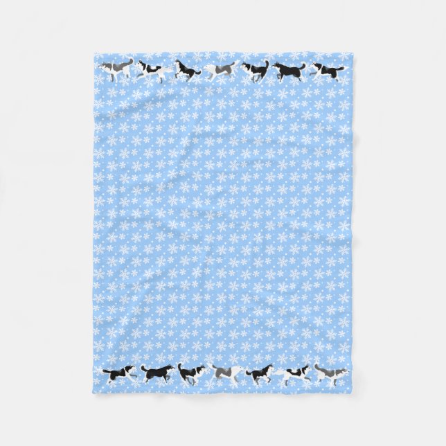 Husky Blanket Siberian Husky Dog Fleece Blankets (Vorderseite)