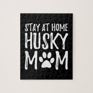 Husky Bleibe Zuhause Funny Dog Mama Gift