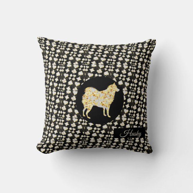 HUSKY BLING KISSEN (Vorderseite)