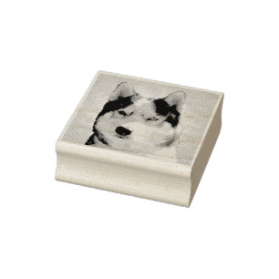 Husky Briefmarke Custom Siberian Husky Briefmarke Gummistempel