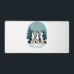 Husky Christmas Choir Schreibtischunterlage<br><div class="desc">Husky Christmas Choir</div>