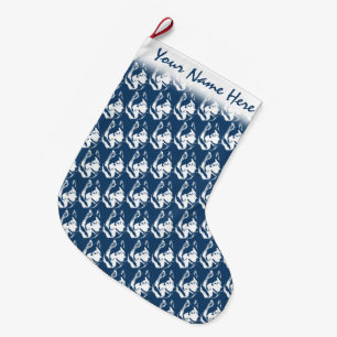 Husky Christmas Strumpf Personalisiert Dog Strumpf Großer Weihnachtsstrumpf