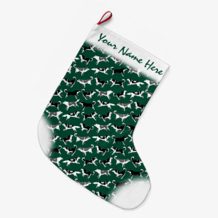 Husky Christmas Strumpf Personalisiert Dog Strumpf Großer Weihnachtsstrumpf