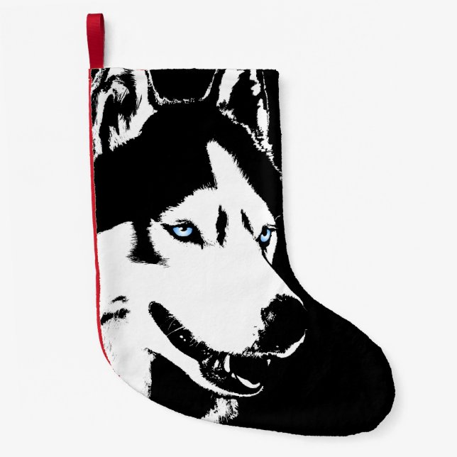 Husky Christmas Strumpf Personalisiert Dog Strumpf Kleiner Weihnachtsstrumpf (Vorderseite)