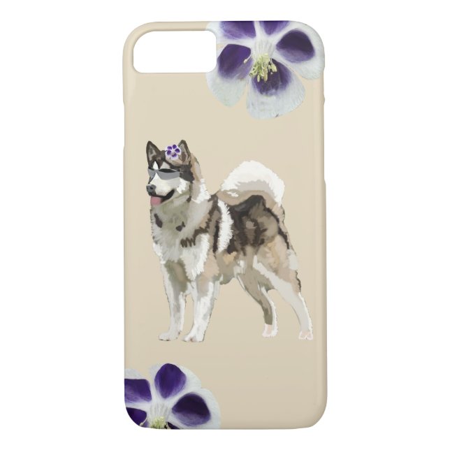 Husky Dog Art Apple iPhone 8/7, selten dort Case-Mate iPhone Hülle (Rückseite)