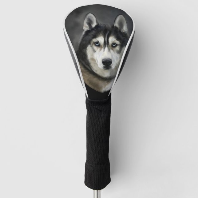 Husky Dog Big Dog Animal Pet OtterBox Golf Headcover (Vorderseite)