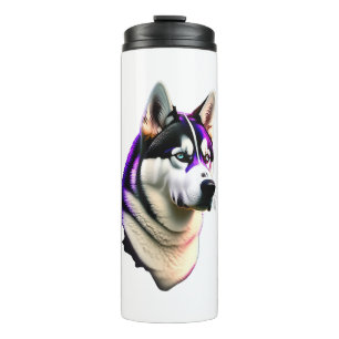 Husky Dog Design Thermosbecher