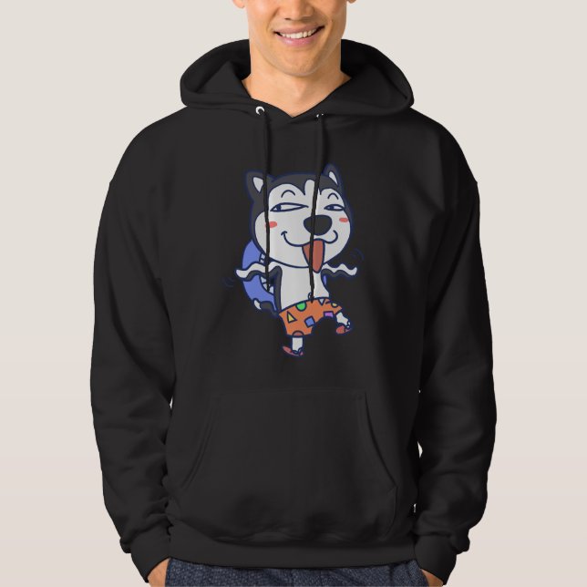 Husky Dog Expression Hoodie (Vorderseite)