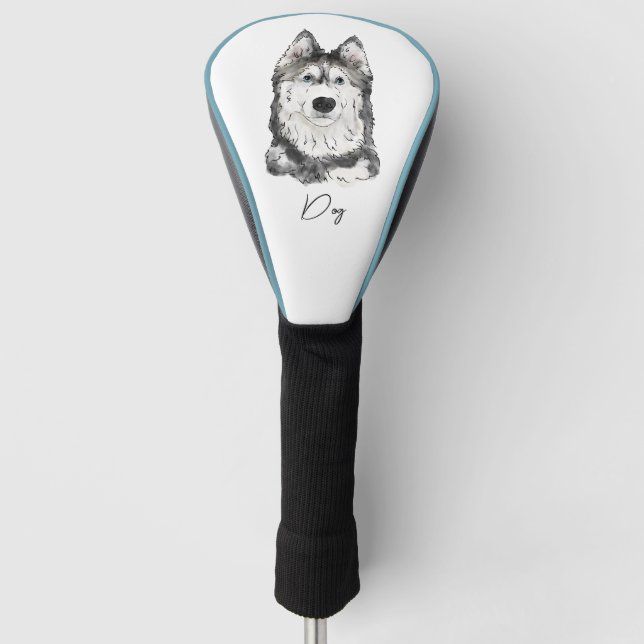 Husky Dog für Alyssa Golf Headcover (Vorderseite)