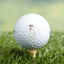 Husky Dog Golfball
