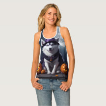 Husky Dog Halloween Adventure Moonlit Magic Spooky
