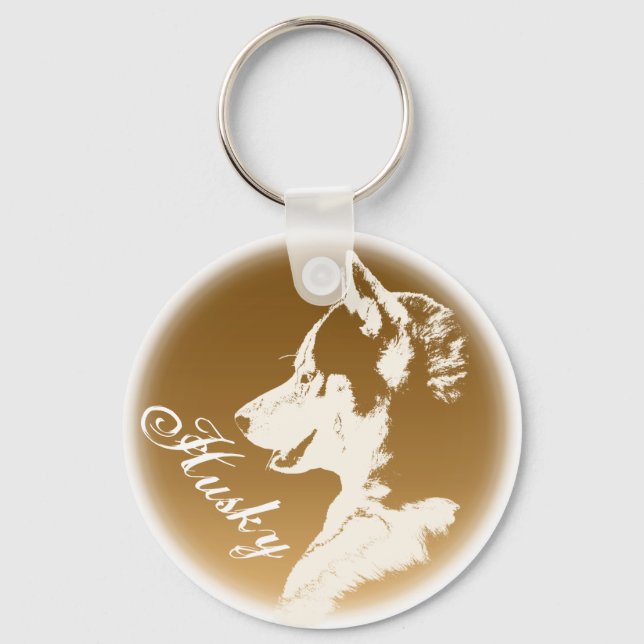 Husky Dog Key Ketten Custom Husky Pup Schlüsselanh Schlüsselanhänger (Vorderseite)