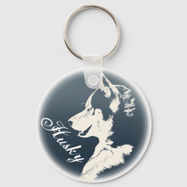 Husky Dog Key Ketten Custom Husky Pup Schlüsselanh Schlüsselanhänger (Vorderseite)