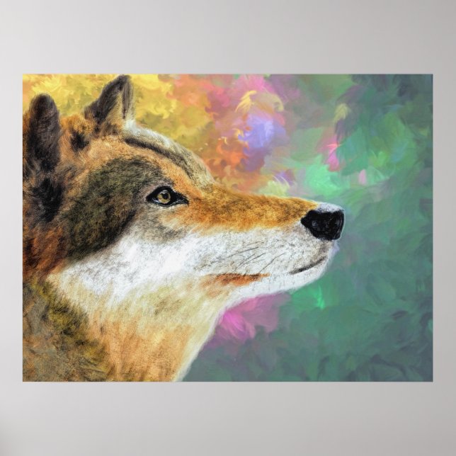 Husky Dog Lou Lou Poster (Vorne)