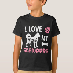 Husky Dog Oma gibt meiner Liebe meinen Großhund Hu T-Shirt