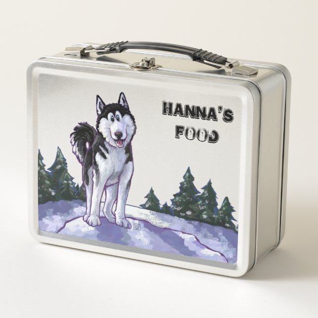 Husky Dog Protector Lunch Box (Vorderseite)
