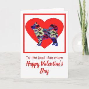 Husky Dog Red Valentine Day Grußkarte Dankeskarte