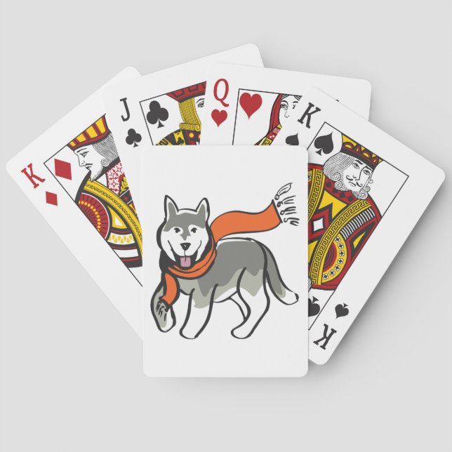 Husky Dog Spielkarten (Rückseite)