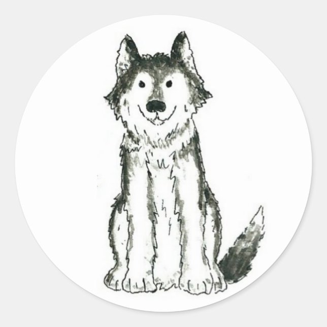 Husky Dog Stickers (Vorderseite)