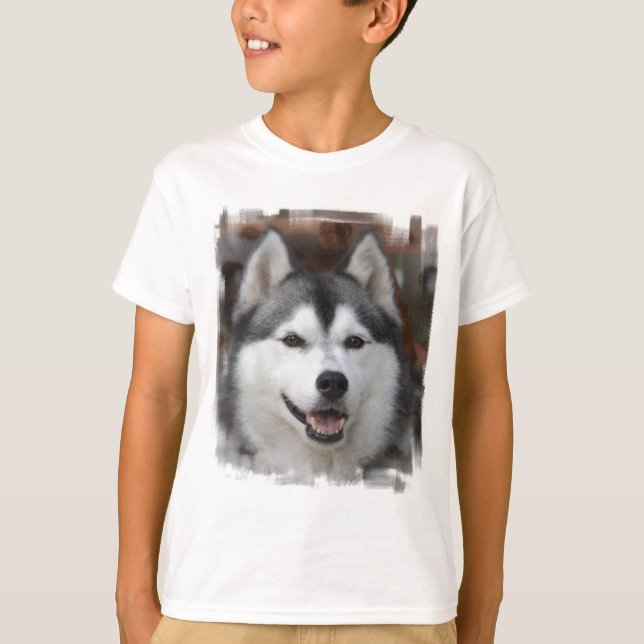 Husky Dog Sweatshirt T-Shirt (Vorderseite)