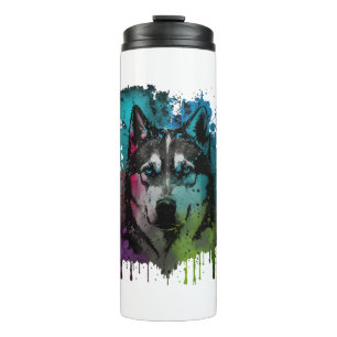 Husky Dog Thermosbecher