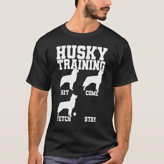 Husky Dog Trainer T-Shirt (Vorderseite)
