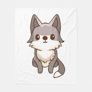 Husky Dog Wolfhound Fleecedecke