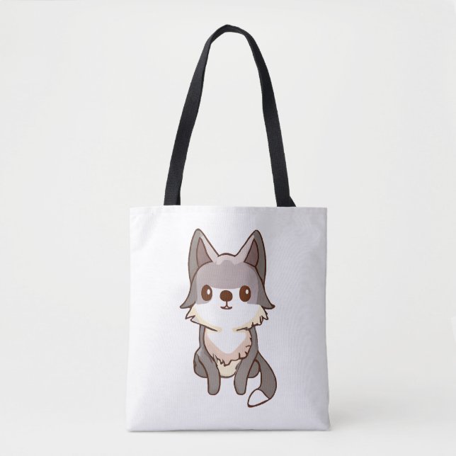 Husky Dog Wolfhound Tasche (Vorderseite)