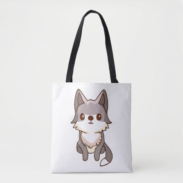 Husky Dog Wolfhound Tasche (Vorderseite)