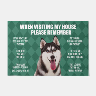 Husky Doormat, Husky Welcome Mat, Husky Lover Fußmatte