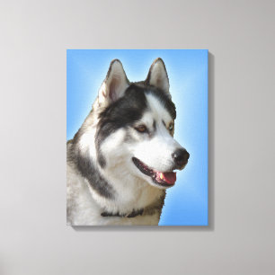 Husky-Druck Stretch-Husky-Malamute-Hund-Leinwand Leinwanddruck