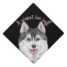 Husky es war nicht zu Ruff Funny Dog Lover schwarz