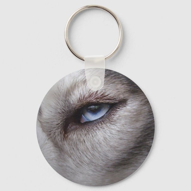 Husky Eye Schlüsselanhänger Sibirien Husky Malamut (Vorderseite)