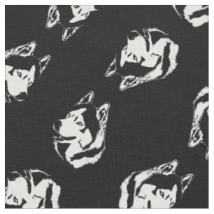 Husky Fabric Husky Malamute Fabrics Hund Textilien Stoff