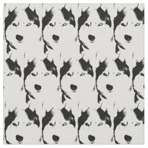 Husky Fabric Siberian Husky Fabrics Hund Muster Stoff